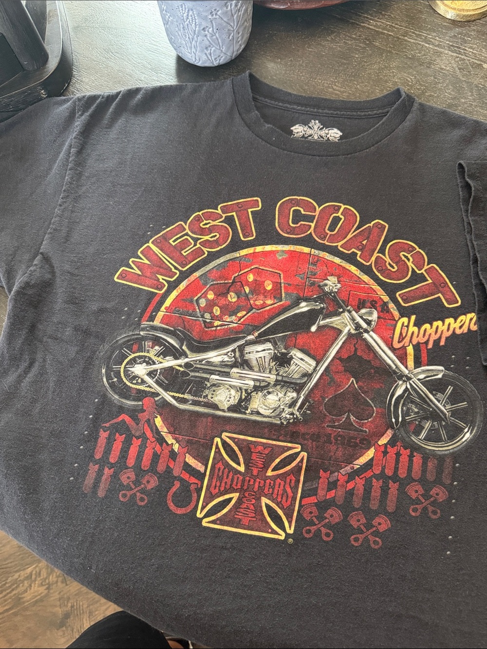 West Coast Choppers Black Graphic Short Sleeve Tee